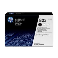Miniatura 1 de PACK 2 TONERS HP NEGRE 80X CF280XD