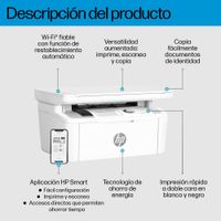 Miniatura 3 de HP  Multifunción A4Wifi Laser  LaserJet M140w Inalámbrico Multifunction Blanco y negro Impresora, Fotocopiadora, escáner