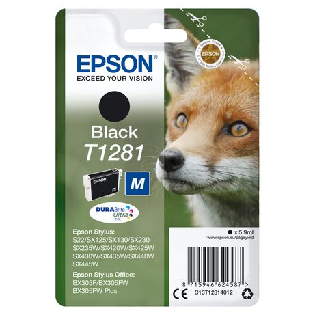 CARTUCHO EPSON NEGRO T1281 C13T12814012 - Imagen 1 de 2 CARTUCHO EPSON NEGRO T1281 C13T12814012 - Imagen 1 de 2