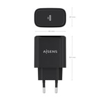 Miniatura 4 de AISENS - CARGADOR GaN 45W, 1xUSB-C PD3.0, NEGRO