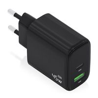 Miniatura 1 de AISENS - CARGADOR GaN 45W, 1xUSB-C PD3.0 QC4.0, 1xUSB-A QC3.0, NEGRO