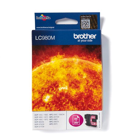 CARTUCHO BROTHER MAGENTA LC980M - Imagen 1 de 3 CARTUCHO BROTHER MAGENTA LC980M - Imagen 1 de 3