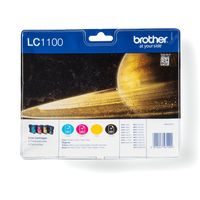 Miniatura 1 de CARTUCHO BROTHER MULTIPACK NEGRO + COLORES LC1100VALBP