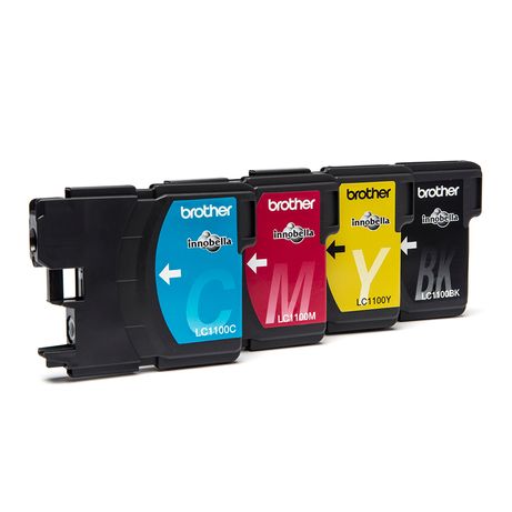 CARTUCHO BROTHER MULTIPACK NEGRO + COLORES LC1100VALBP - Imagen 2 de 3 CARTUCHO BROTHER MULTIPACK NEGRO + COLORES LC1100VALBP - Imagen 2 de 3