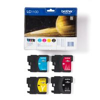 Miniatura 3 de CARTUCHO BROTHER MULTIPACK NEGRO + COLORES LC1100VALBP