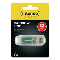 Miniatura 3 de MEMORIA 32 GB REMOVIBLE INTENSO USB 2.0 RAINBOW TRANSPARENTE