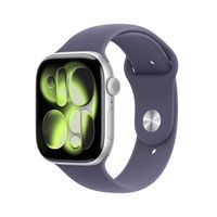 Miniatura 2 de Apple Watch Series 11 GPS + Cellular 46mm Silver Aluminium Case with Purple Fog Sport Band - M/L