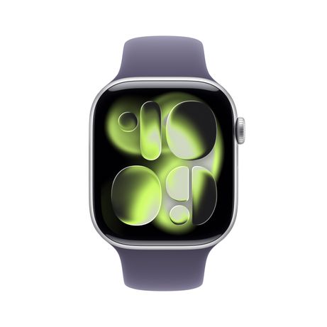 Apple Watch Series 11 GPS + Cellular 46mm Silver Aluminium Case with Purple Fog Sport Band - M/L - Imagen 3 de 10 Apple Watch Series 11 GPS + Cellular 46mm Silver Aluminium Case with Purple Fog Sport Band - M/L - Imagen 3 de 10