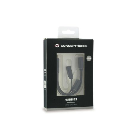 HUB USB 3.1 TIPO C CONCEPTRONIC HUBBIES 1 PUERTO USB 3.0 + 2 PUERTOS USB 2.0 COLOR NEGRO - Imagen 3 de 6 HUB USB 3.1 TIPO C CONCEPTRONIC HUBBIES 1 PUERTO USB 3.0 + 2 PUERTOS USB 2.0 COLOR NEGRO - Imagen 3 de 6