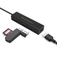 Miniatura 4 de HUB USB-C 3.0 CONCEPTRONIC HUBBIES07B 4 PUERTOS USB 3.0 COLOR NEGRO CARCASA DE ALUMINIO