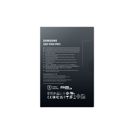 SAMSUNG 9100 PRO MZ-VAP2T0 SSD 2000GB M.2 14700MB/s PCI Express 5.0 NVMe - Imagen 7 de 8 SAMSUNG 9100 PRO MZ-VAP2T0 SSD 2000GB M.2 14700MB/s PCI Express 5.0 NVMe - Imagen 7 de 8