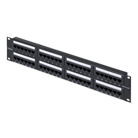 Miniatura 1 de Panel de Parcheo 2U de 48 Puertos Cat6 RJ45 - UTP -Tipo 110
