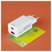 Miniatura 13 de CARGADOR DE PARED HAMA 45W 1xUSB-C PD 1xUSB-A MINICARGADOR COLOR BLANCO