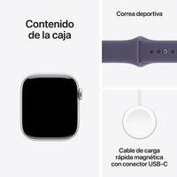 Miniatura 9 de Apple Watch Series 11 GPS 42mm Silver Aluminium Case with Purple Fog Sport Band - M/L