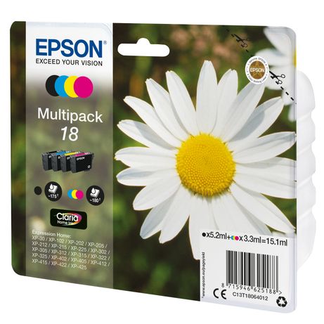 CARTUCHO EPSON MULTIPACK 18 C13T18064012 - Imagen 2 de 2 CARTUCHO EPSON MULTIPACK 18 C13T18064012 - Imagen 2 de 2