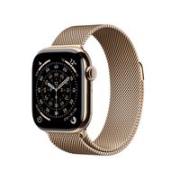 Miniatura 2 de Apple Watch Series 11 GPS + Cellular 42mm Gold Titanium Case with Gold Milanese Loop