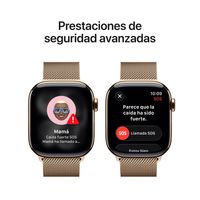 Miniatura 7 de Apple Watch Series 11 GPS + Cellular 42mm Gold Titanium Case with Gold Milanese Loop