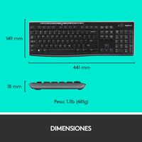 Miniatura 15 de TECLADO INALAMBRICO + RATON OPTICO LOGITECH MK270