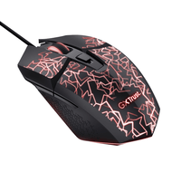 Miniatura 1 de MOUSE TRUST GXT 113 FELOX USB 2.0 6400 DPI AJUSTABLE 6 BOTONES ILUMINACION LED COLOR NEGRO
