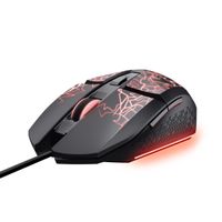 Miniatura 3 de MOUSE TRUST GXT 113 FELOX USB 2.0 6400 DPI AJUSTABLE 6 BOTONES ILUMINACION LED COLOR NEGRO