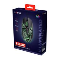 Miniatura 7 de MOUSE TRUST GXT 113 FELOX USB 2.0 6400 DPI AJUSTABLE 6 BOTONES ILUMINACION LED COLOR NEGRO