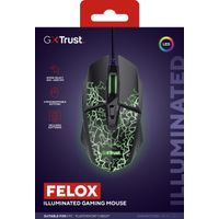 Miniatura 8 de MOUSE TRUST GXT 113 FELOX USB 2.0 6400 DPI AJUSTABLE 6 BOTONES ILUMINACION LED COLOR NEGRO