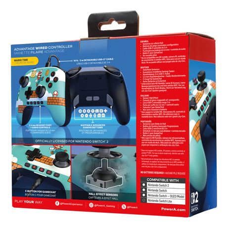 PowerA Advantage Wired Controller for NSW2- Mario Time - Imagen 6 de 10 PowerA Advantage Wired Controller for NSW2- Mario Time - Imagen 6 de 10