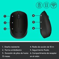 Miniatura 13 de RATON LOGITECH INALAMBRICO M171 NEGRO
