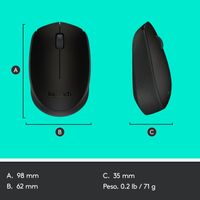 Miniatura 14 de RATON LOGITECH INALAMBRICO M171 NEGRO
