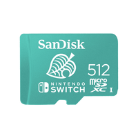 Miniatura 1 de SANDISK AND NINTENDO COBRANDED MICROSDXC, 512GB, V30, U3, C10, A1, UHS-1, 100MB/S R, 90MB/S W, 4X6, LIFETIME LIMITED