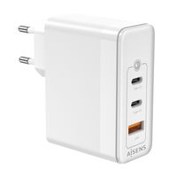 Miniatura 4 de AISENS Cargador Gan 100W, 2xUSB-C PD3.0 QC4.0 QC5.0, 1xUSB-A QC3.0, Blanco