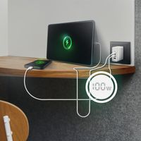 Miniatura 6 de AISENS Cargador Gan 100W, 2xUSB-C PD3.0 QC4.0 QC5.0, 1xUSB-A QC3.0, Blanco