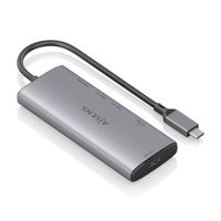 Miniatura 3 de AISENS USB C Dock 6 en 1  USB C a 1xHDMI  1xUSB A 10G  2xUSB C 10G  1xSD  1xMicroSD  Gris  20cm