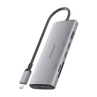 Miniatura 4 de AISENS USB C Dock 6 en 1  USB C a 1xHDMI  1xUSB A 10G  2xUSB C 10G  1xSD  1xMicroSD  Gris  20cm