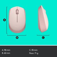 Miniatura 12 de M171 WIRELESS MOUSE - ROSE - EMEA-9 14
