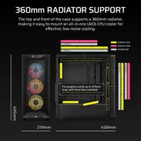 Miniatura 6 de Caja CORSAIR  3200D RS ARGB Mid-Tower PC Case - Smoke RGB Negro