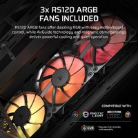 Miniatura 8 de Caja CORSAIR  3200D RS ARGB Mid-Tower PC Case - Smoke RGB Negro