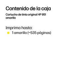 Miniatura 4 de HP CARTUCHO INYECCION TINTA AMARILLO n?951
