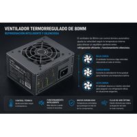Miniatura 5 de FUENTE ALIMENTACION 550W COOLBOX 550GR-S SFX NEGRA