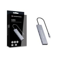 Miniatura 3 de HUB USB 3.2 CONCEPTRONIC HUBBIES14G 4 PUERTOS USB-C 10Gbps 100W PD CARCASA DE ALUMINIO