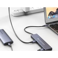 Miniatura 6 de HUB USB 3.2 CONCEPTRONIC HUBBIES14G 4 PUERTOS USB-C 10Gbps 100W PD CARCASA DE ALUMINIO