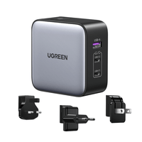 Miniatura 1 de UGREEN CARGADOR RAPIDO DE VIAJE 65W 1X USBA+2XUSBC 65W METAL