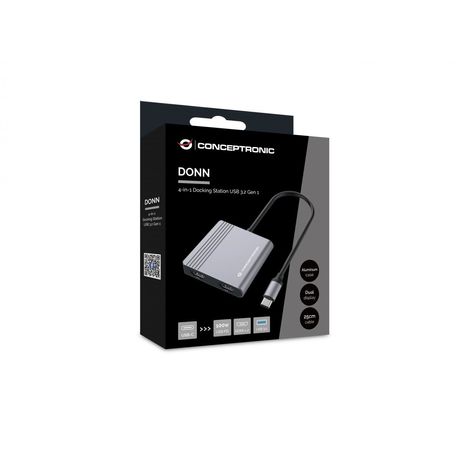 ADAPTADOR USB-C 4EN1 CONCEPTRONIC DONN013 HDMI X2 USB 3.0 X 1 USB-C X 1 CARGA MAX 100W - Imagen 6 de 11 ADAPTADOR USB-C 4EN1 CONCEPTRONIC DONN013 HDMI X2 USB 3.0 X 1 USB-C X 1 CARGA MAX 100W - Imagen 6 de 11