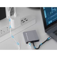 Miniatura 7 de ADAPTADOR USB-C 4EN1 CONCEPTRONIC DONN013 HDMI  X2  USB 3.0 X 1 USB-C X 1 CARGA MAX 100W