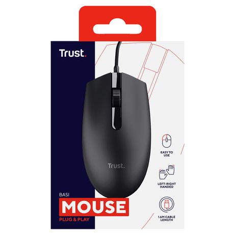 MOUSE OPTICO TRUST BASI USB 3 BOTONES Y RUEDA DE DESPLAZAMIENTO 1200DPI 24271 - Imagen 5 de 9 MOUSE OPTICO TRUST BASI USB 3 BOTONES Y RUEDA DE DESPLAZAMIENTO 1200DPI 24271 - Imagen 5 de 9