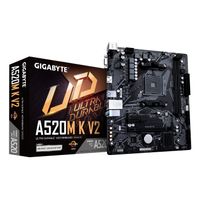 Miniatura 2 de GIGABYTE AMD  Placa base A520M K V2 - Compatible con CPUs AMD Ryzen serie 5000 AM4, hasta 5100MHz DDR4 (OC), PCIe Gen3 x4 M.2, LAN GbE, USB 3.2 Gen 1