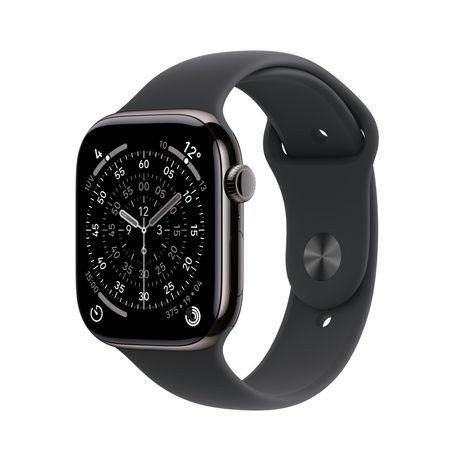 Apple Watch Series 11 GPS + Cellular 46mm Slate Titanium Case with Black Sport Band - M/L - Imagen 2 de 10 Apple Watch Series 11 GPS + Cellular 46mm Slate Titanium Case with Black Sport Band - M/L - Imagen 2 de 10