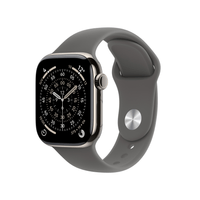 Miniatura 1 de Apple Watch Series 11 GPS + Cellular 42mm Natural Titanium Case with Stone Grey Sport Band - M/L