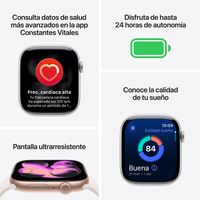 Miniatura 4 de Apple Watch Series 11 GPS + Cellular 42mm Natural Titanium Case with Stone Grey Sport Band - M/L