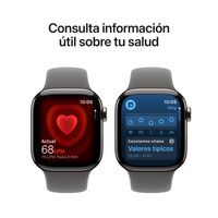 Miniatura 6 de Apple Watch Series 11 GPS + Cellular 42mm Natural Titanium Case with Stone Grey Sport Band - M/L